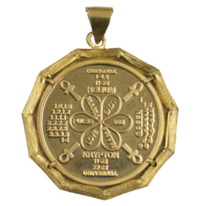 Gold Plated Bio-Harmonizer Triangle Pendant - Image 2