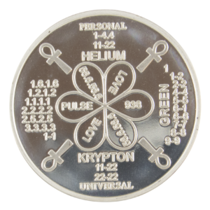 Silver Bio-Resonator Triangle Medallion - Image 2