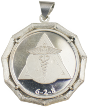 Silver Bio-Harmonizer Triangle Pendant